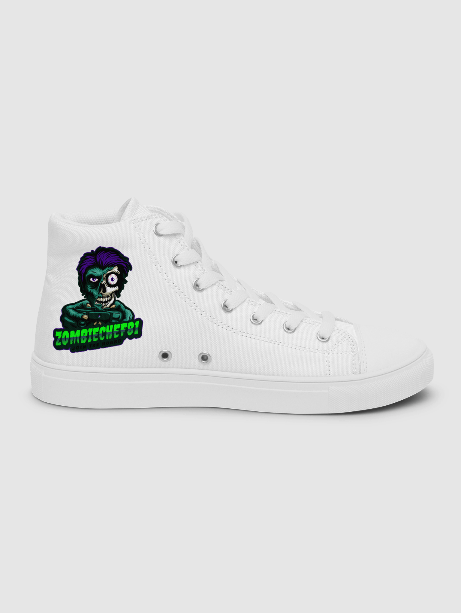 [ZombieChef81] Women’s high top canvas shoes product image (6)