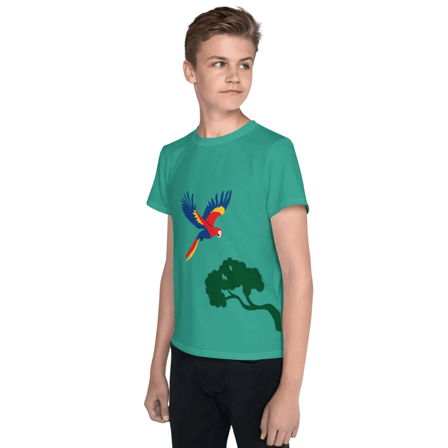 Flight of Colors Parrot Youth T-Shirt product image (3)