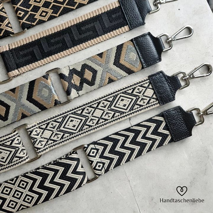 Pocket Strap Black Wide Strap Shoulder Strap Fabric Bag Strap Fabric Strap- product image (1)