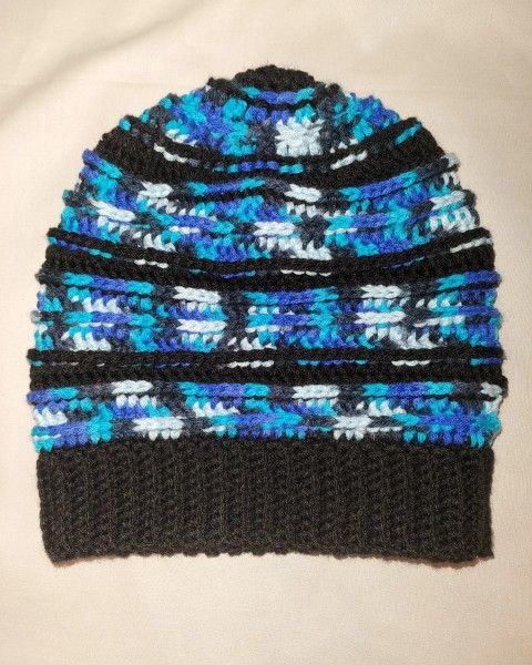 Multi Blue Slouchy Hat product image (1)