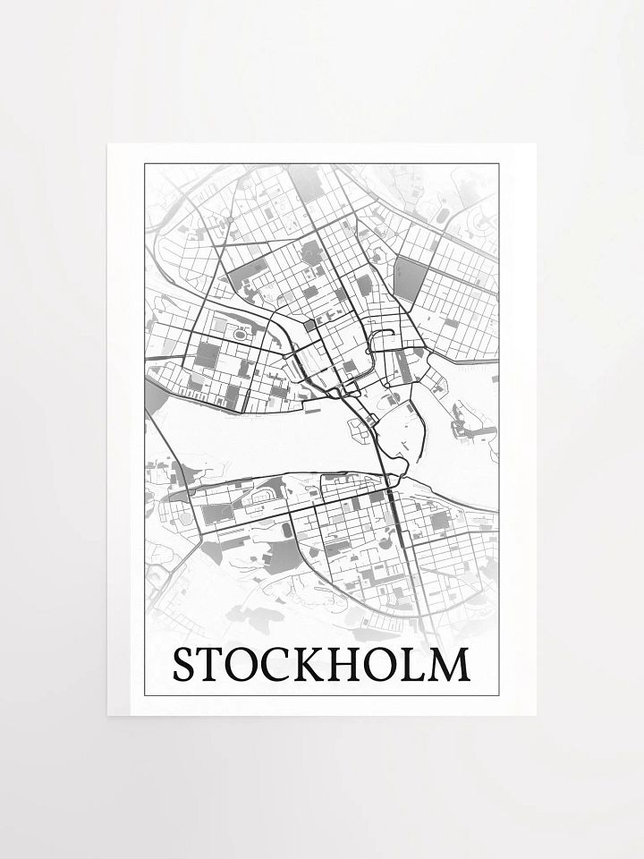 Stockholm, Sweden, city map print product image (5)