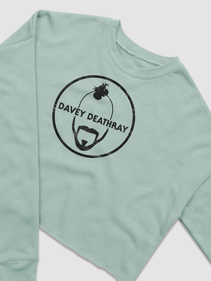 Davey Deathray Crop Sweatshirt Black Logo product image (2)
