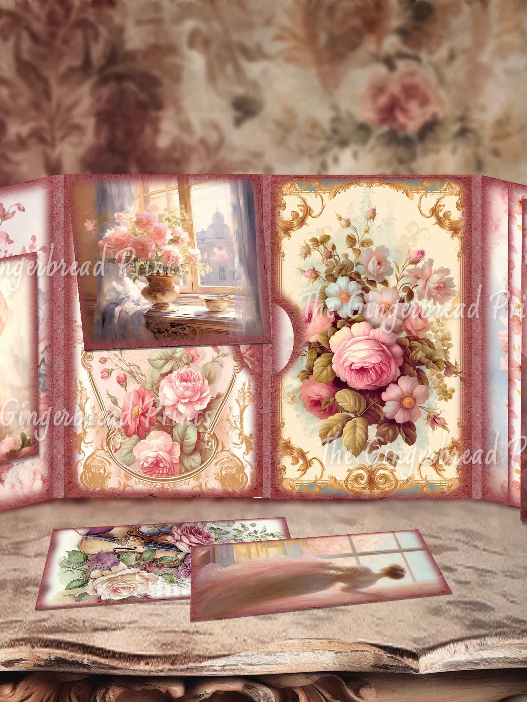 Pink Fantasy Folio Printable Kit Digital Download product image (3)
