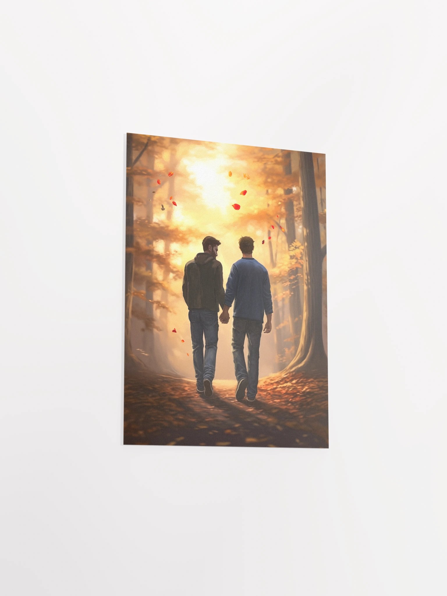 Fall Romance - Gay Couple Studio Art Print product image (22)