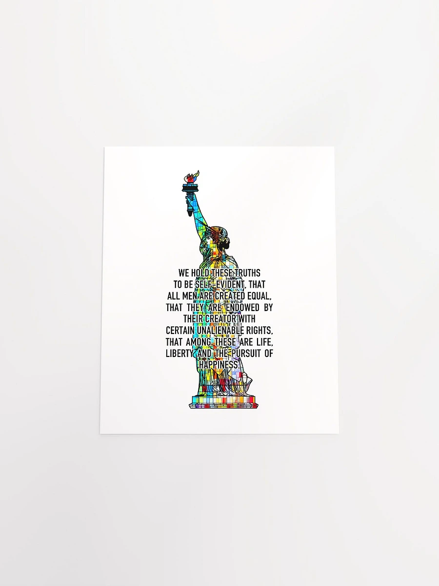 Lady Liberty + Declaration Of Independence - Multicolor - Print product image (4)