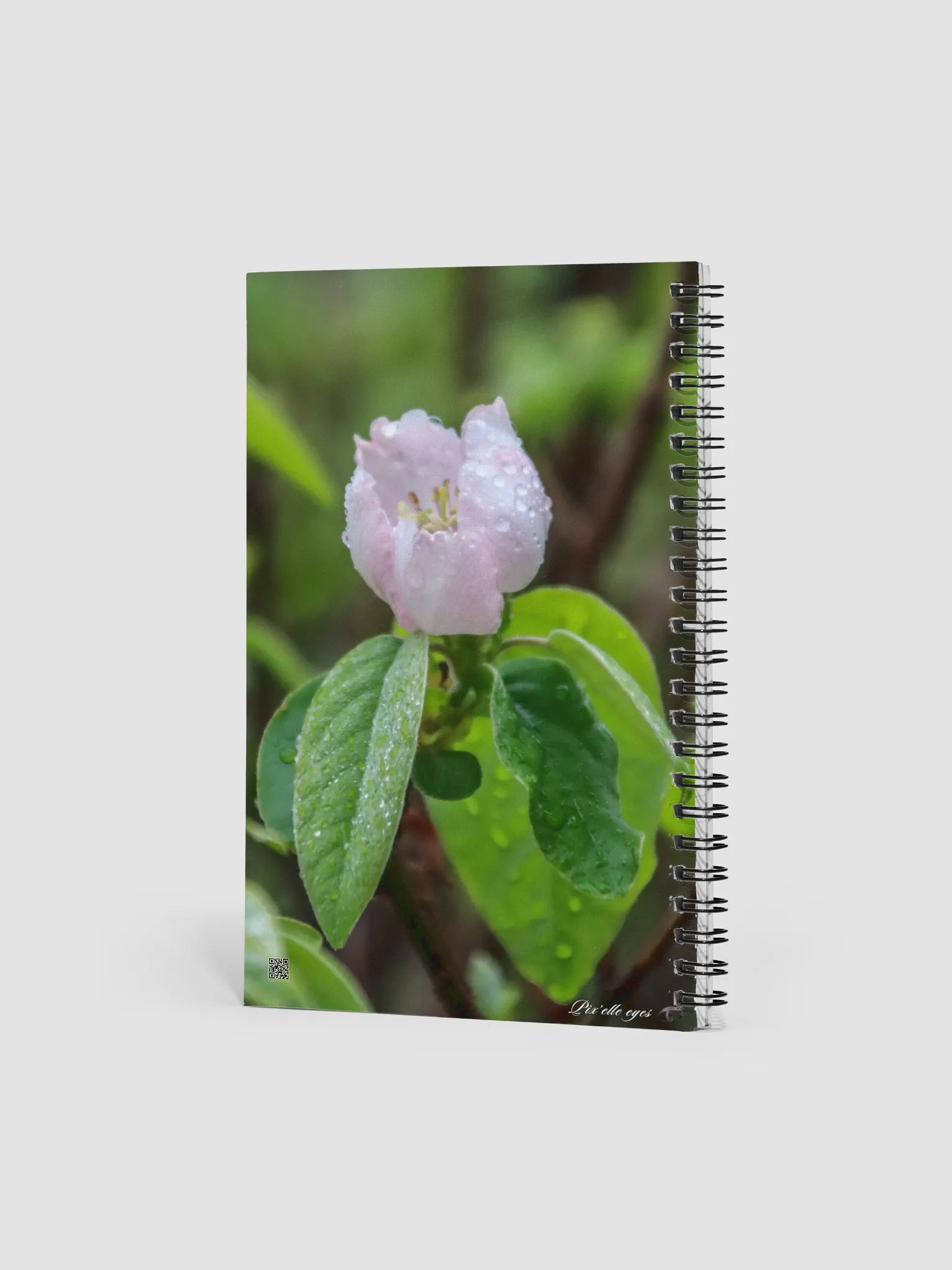 📘 Notebook Collection PURE – Jardin sous la pluie – Fleur de cognassier product image (2)