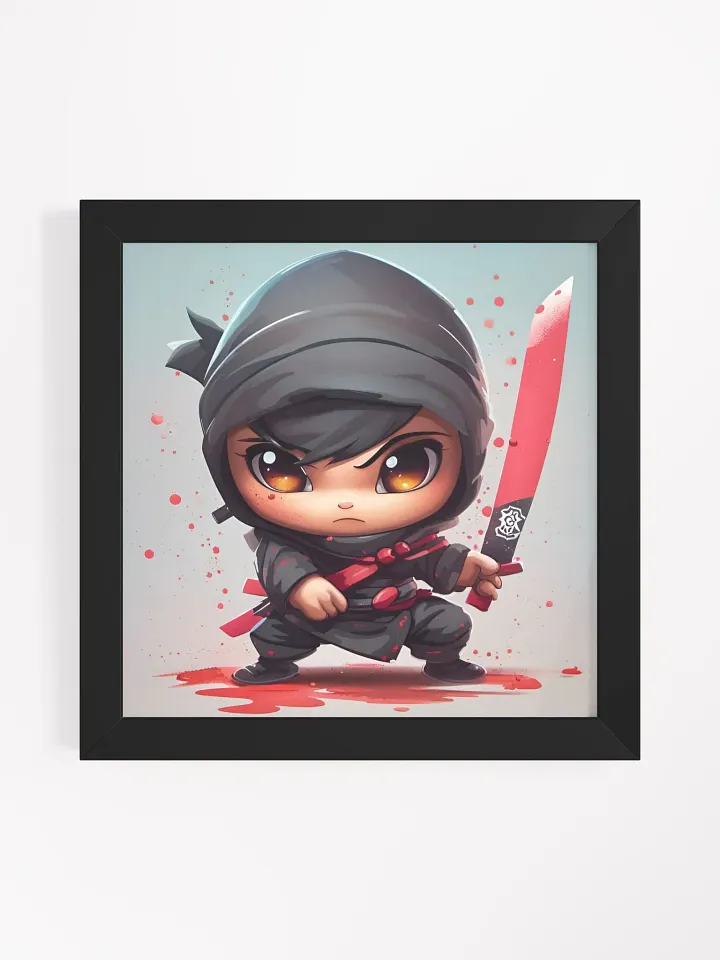 Framed Cute Ninja Poster product image (8)