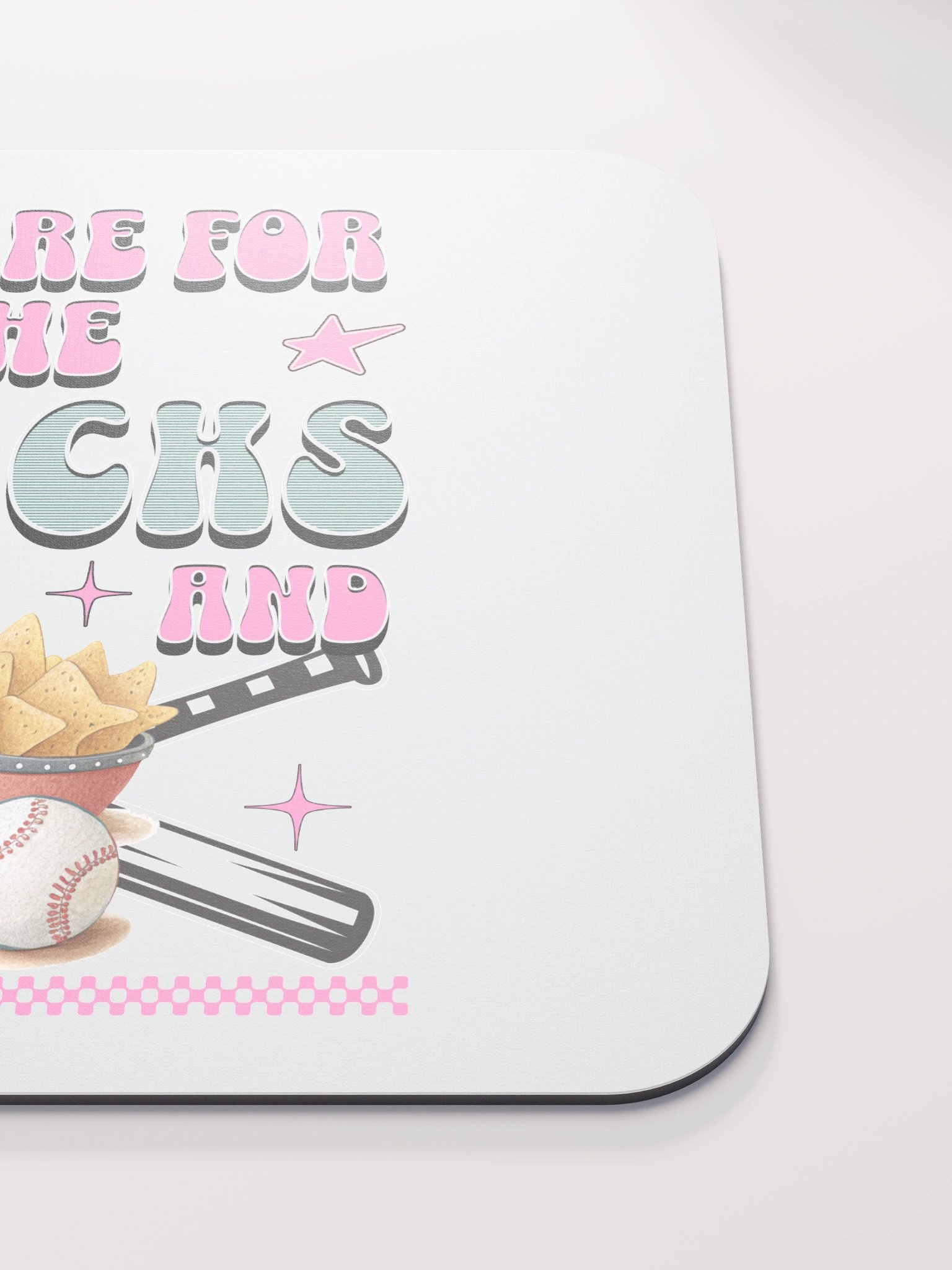 Im Here For The Snacks And Baseball Mouse Pad product image (5)