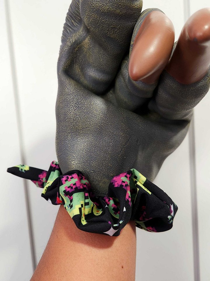 Kira P Pixel Raptor Scrunchie product image (2)