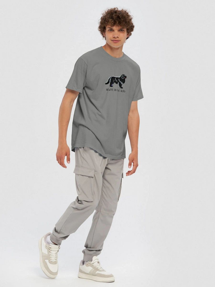 Newfie on the Block T-Shirt(Embroidered) of a Newfoundland(Black) product image (10)