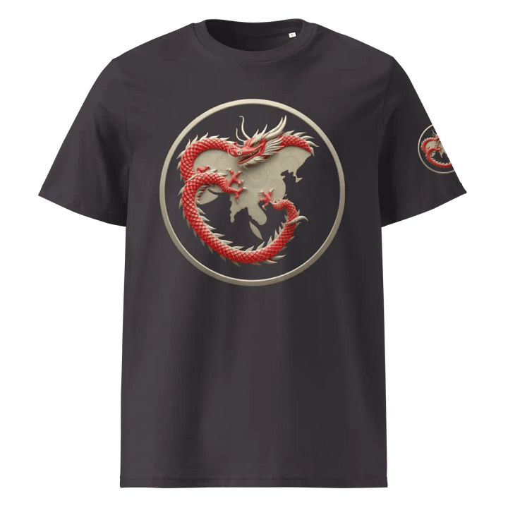 Fierce Dragon Coiled Organic T-Shirt product image (5)