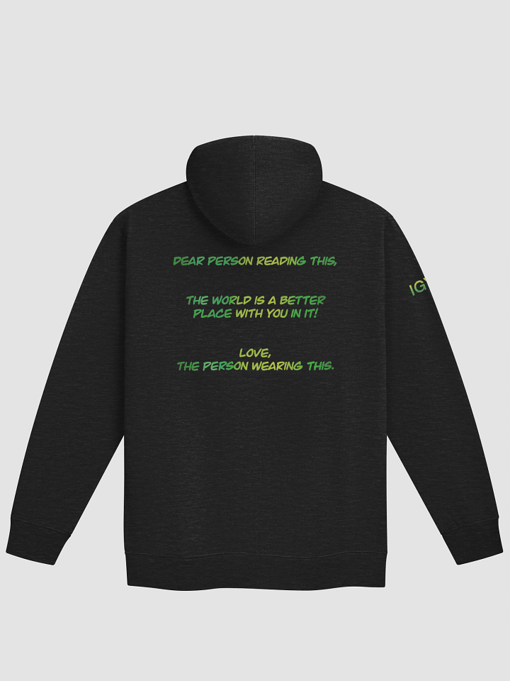 Dear Pearson Reading This Zip-Up Hoodie (Green and Yellow) product image (4)