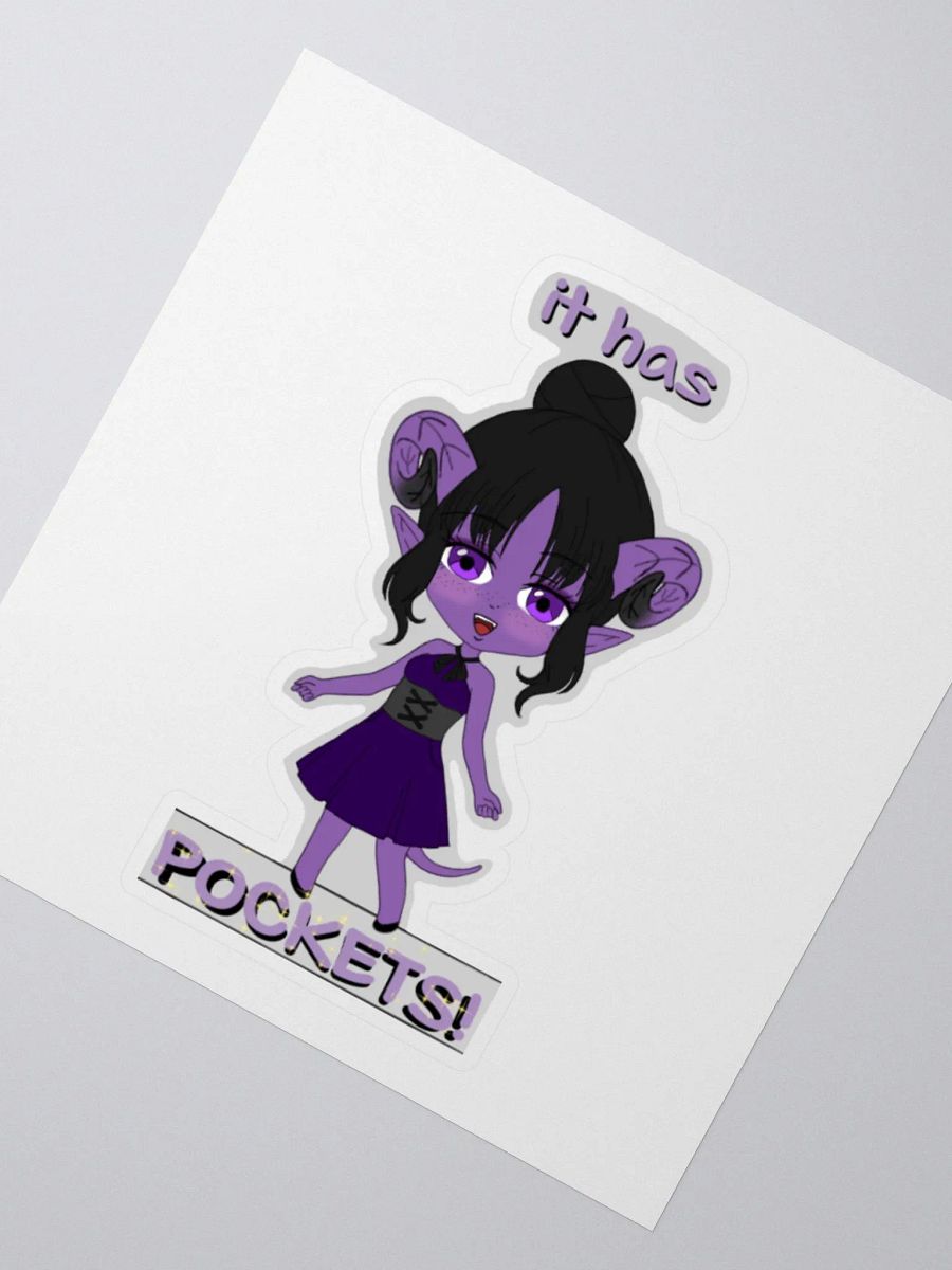 Cassi- It has pockets! Sticker product image (2)