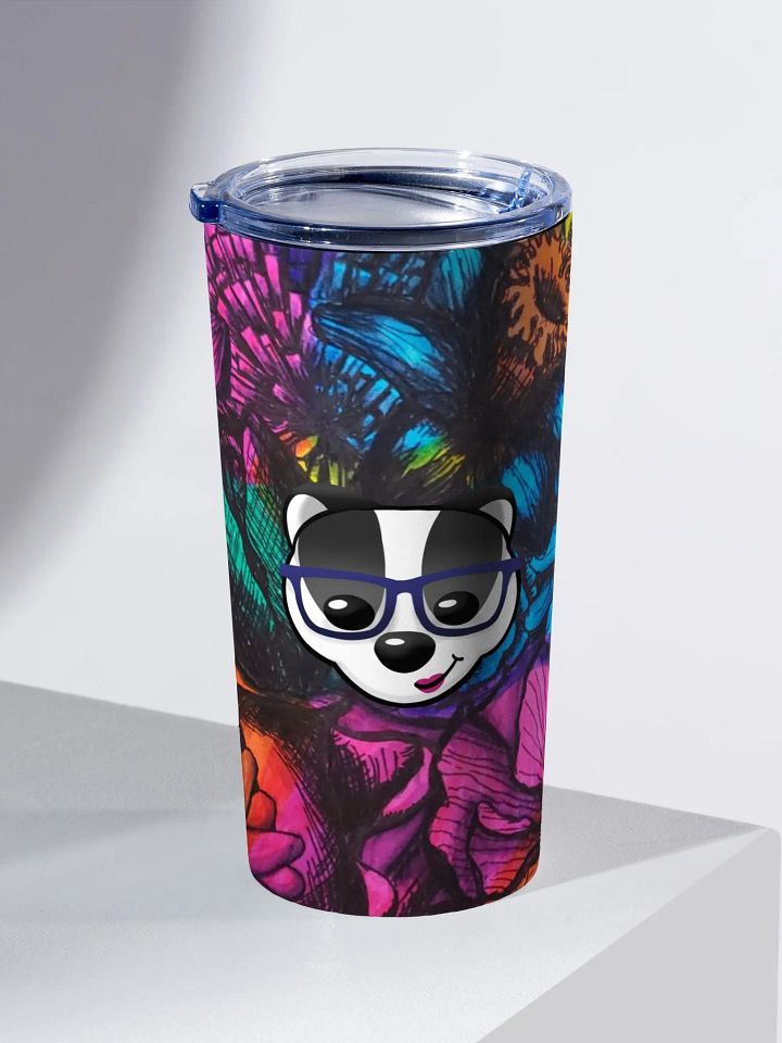 BadgerMakes Tiedye Flower 20oz Tumbler product image (1)