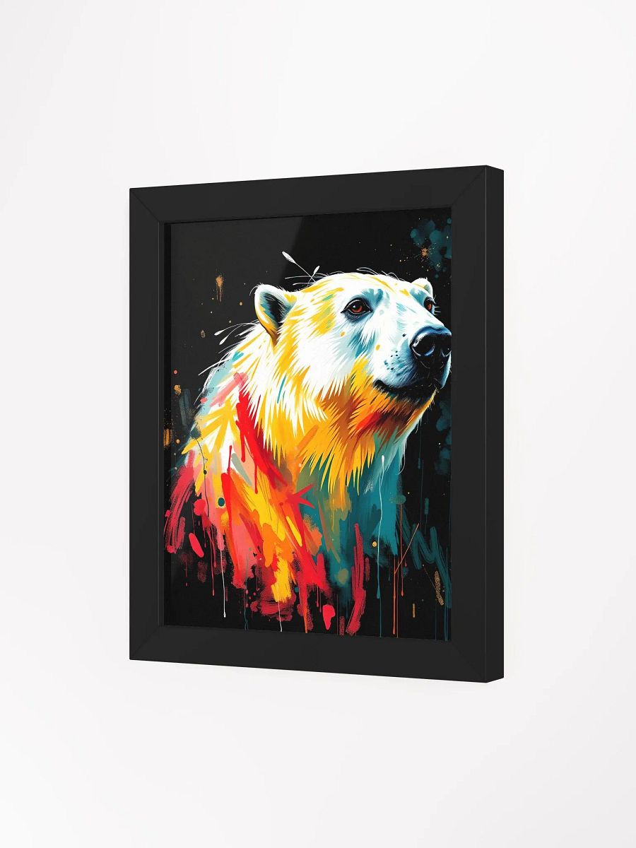 Charming polar bear, Ayous Wood Framed Matte Poster product image (16)
