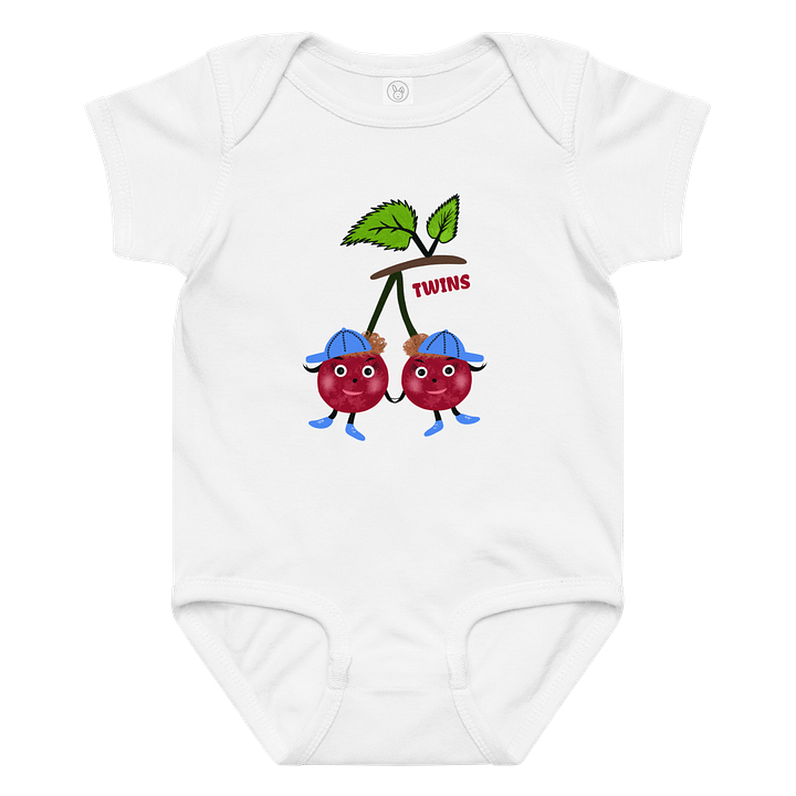 Cherry Twins Baby Bodysuit product image (7)