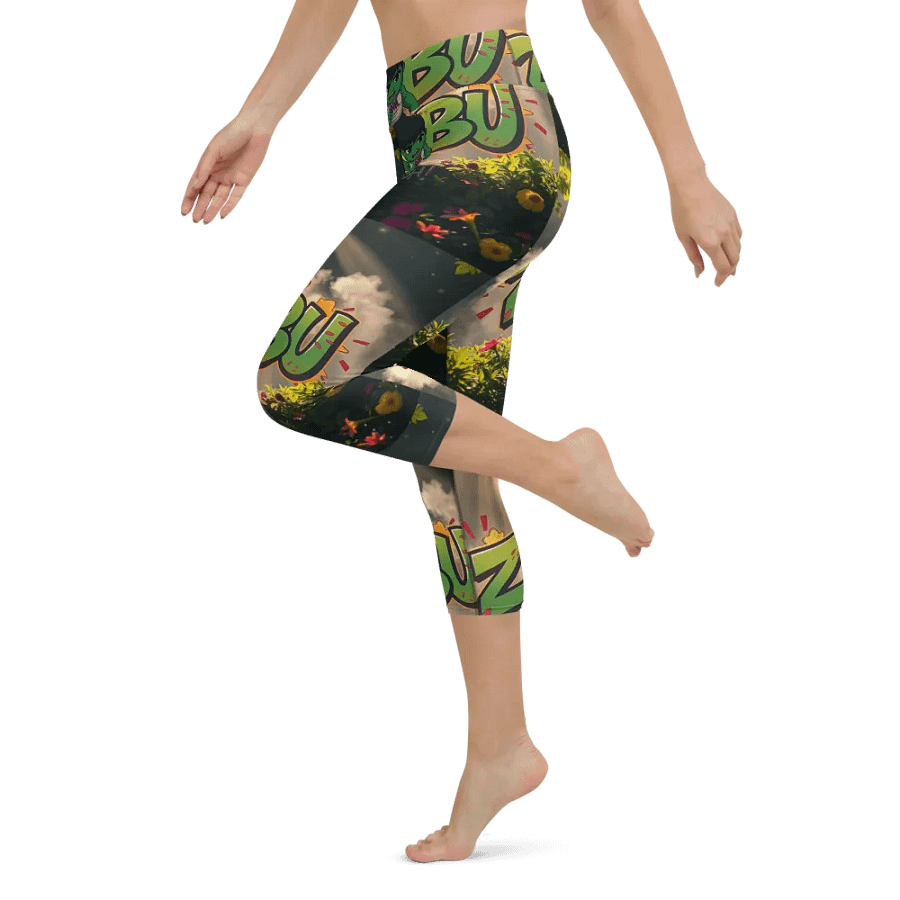 Zabu Smash! 90s Yoga Capri Leggings product image (6)