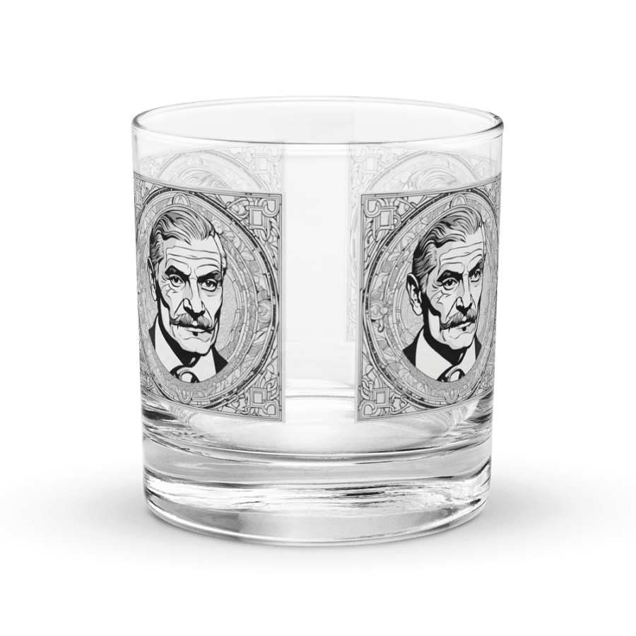 Gentleman's Portrait Etched Rocks Glass product image (2)