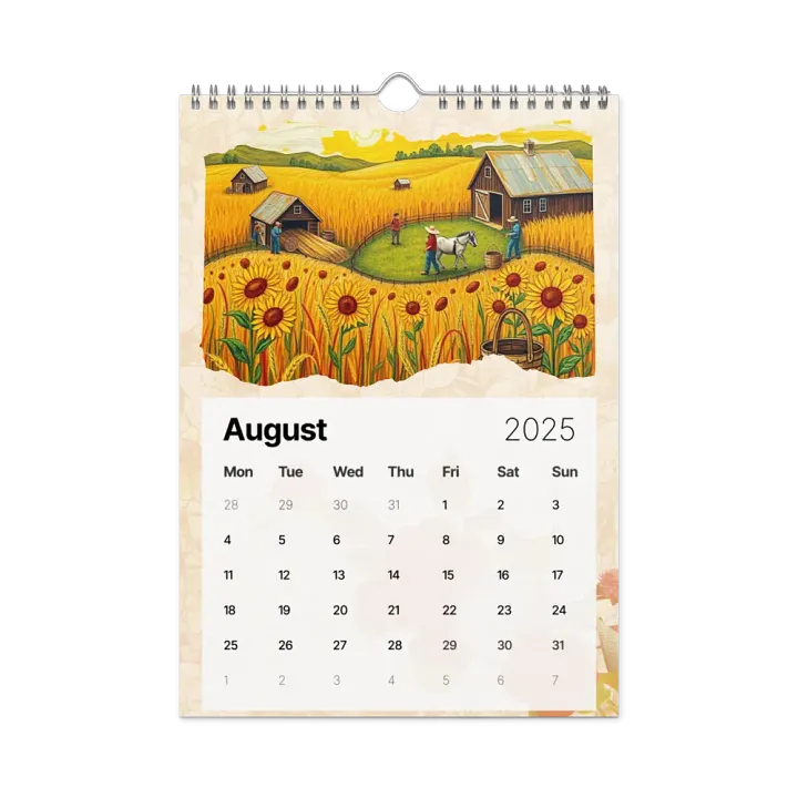 FOLK ART WALL CALENDAR 2025 product image (2)