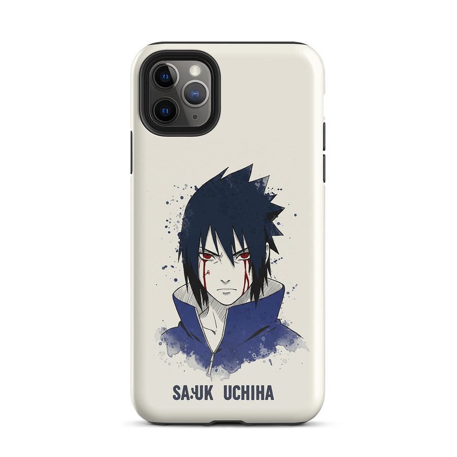 Sasuke Uchiha Mangekyō Sharingan Phone Case | Intense Naruto Anime Watercolor Art Cover product image (26)