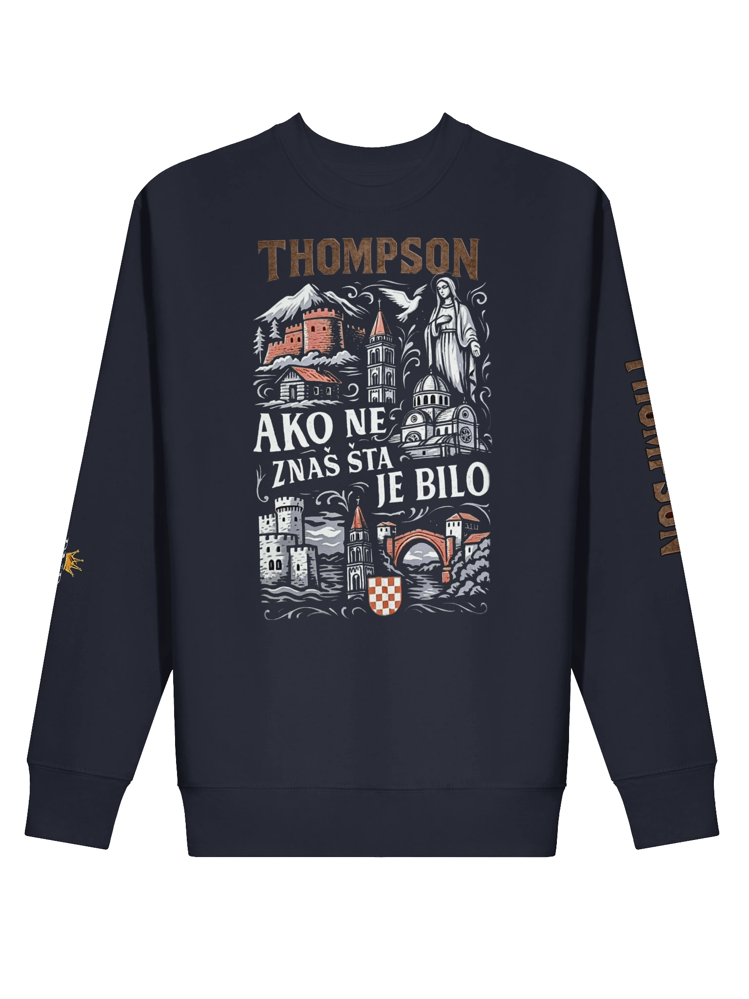 PNB Crowned Premium Sweatshirt Ako ne znaš šta je bilo product image (2)