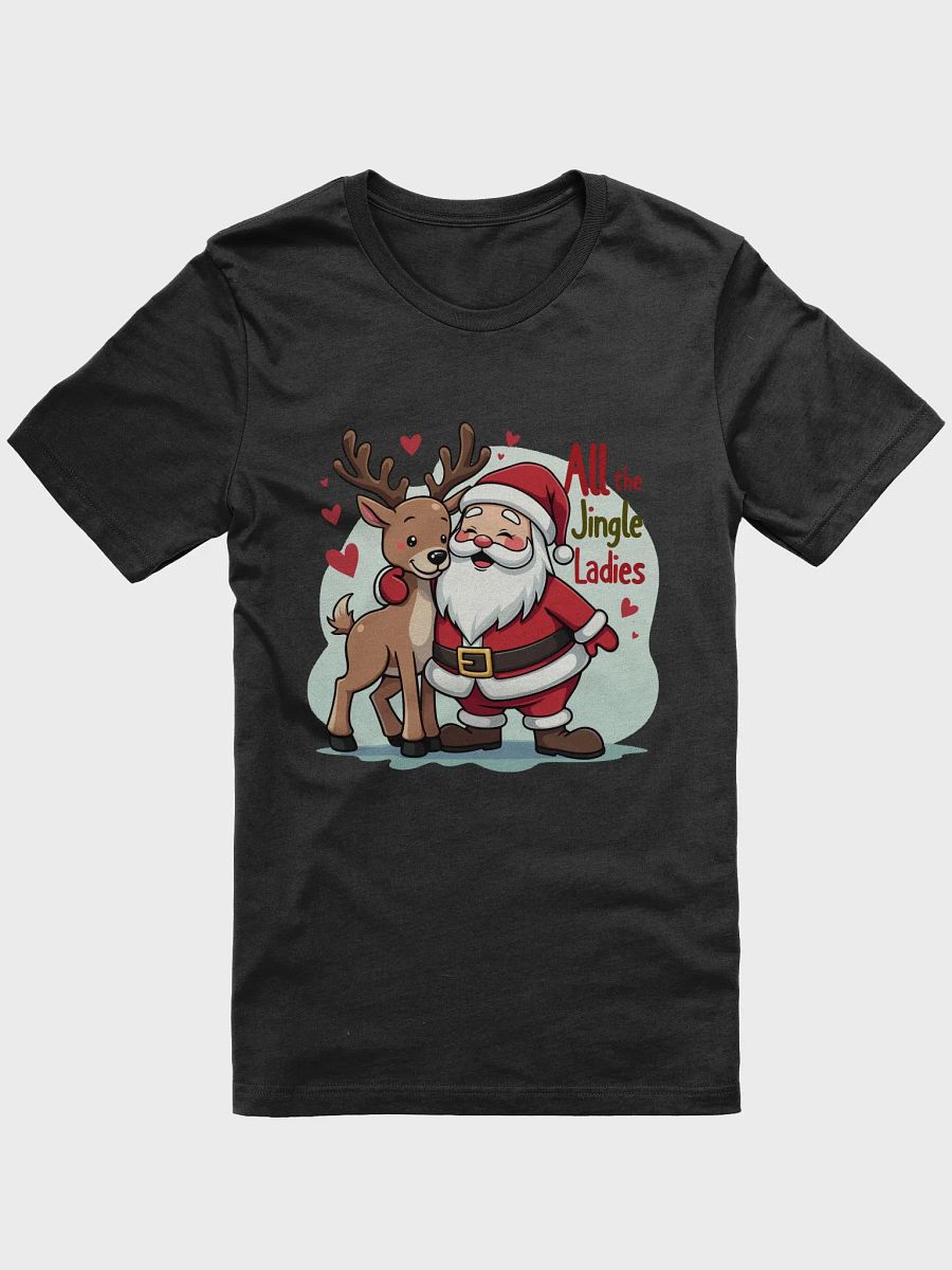Jingle Ladies Santa & Reindeer T-shirt product image (5)