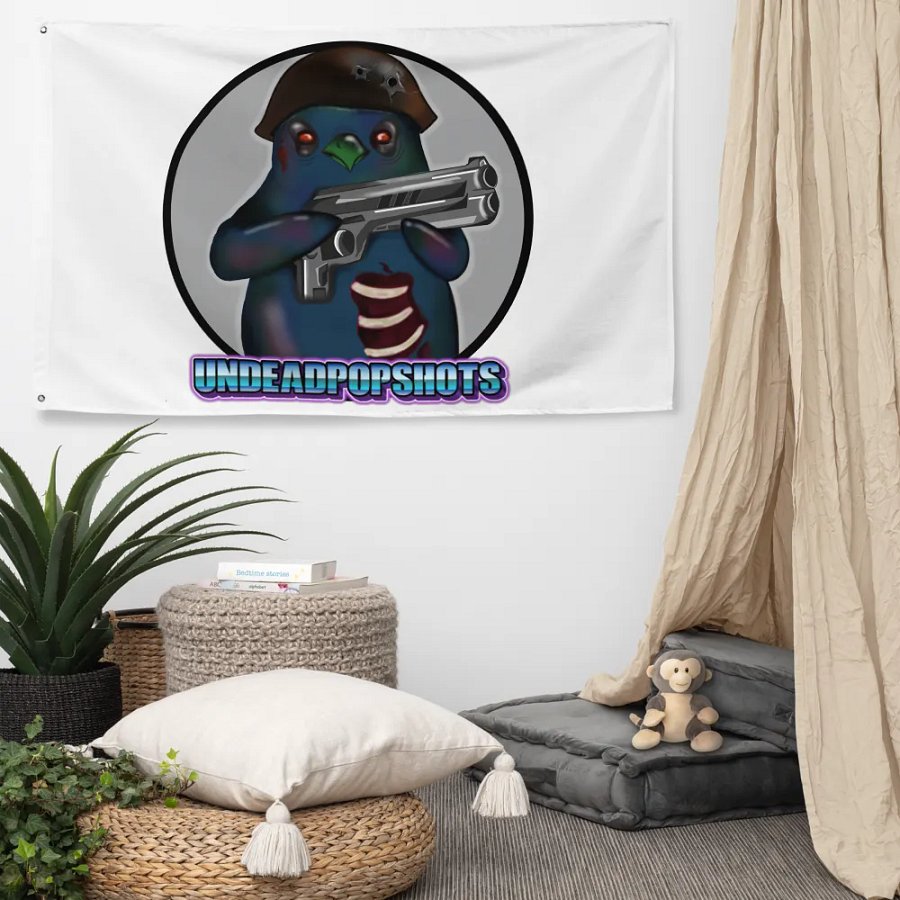 UndeadPopShots Penguin Flag Logo Color Gray product image (5)