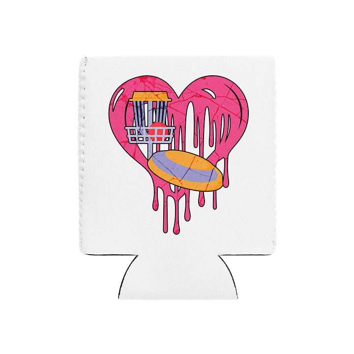Heart Disc Golf Can Cooler product image (2)