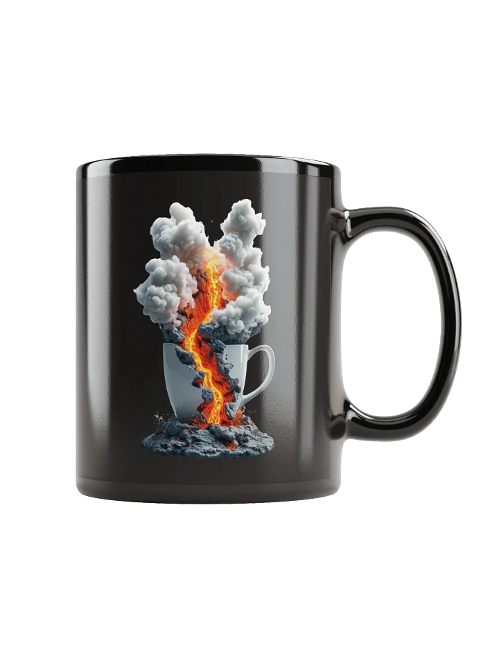 Volcanic Eruption Black Coffee Mug product image (1)