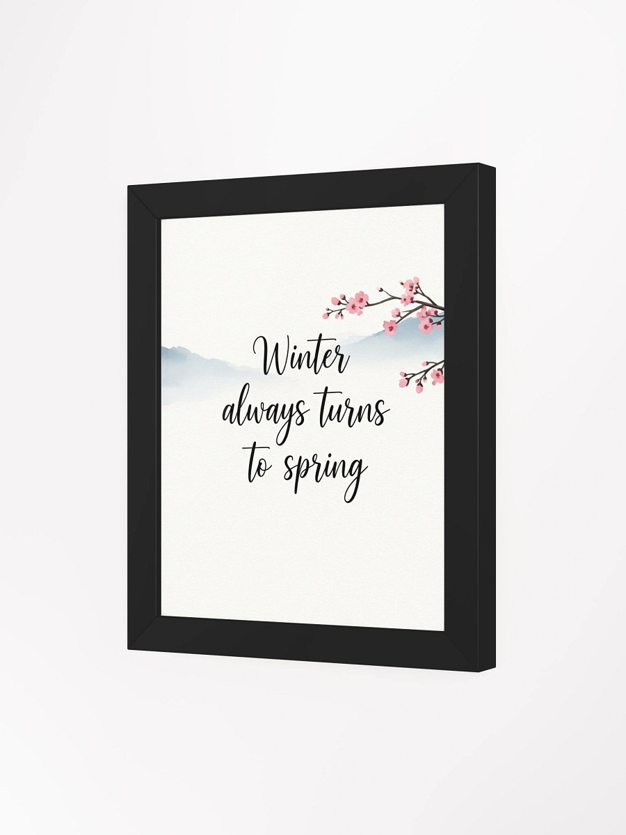 Winter Always Turns to Spring – Nichiren Buddhism Inspirational Wall Art product image (3)