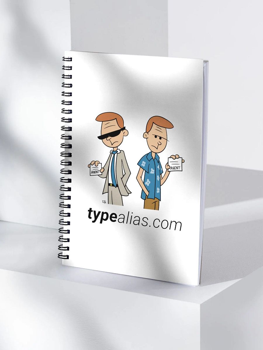 TypeAlias.com Secret Agent Spiral Notebook product image (4)
