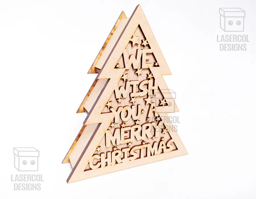 Christmas Tree Box (2 Sizes, 5 Styles) - Laser Cut Files product image (4)
