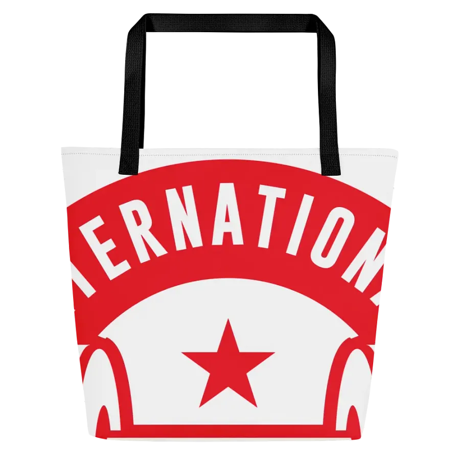 IFBNewsfeed.Org's All-Over Print Large Tote Bag w/ Pocket product image (1)