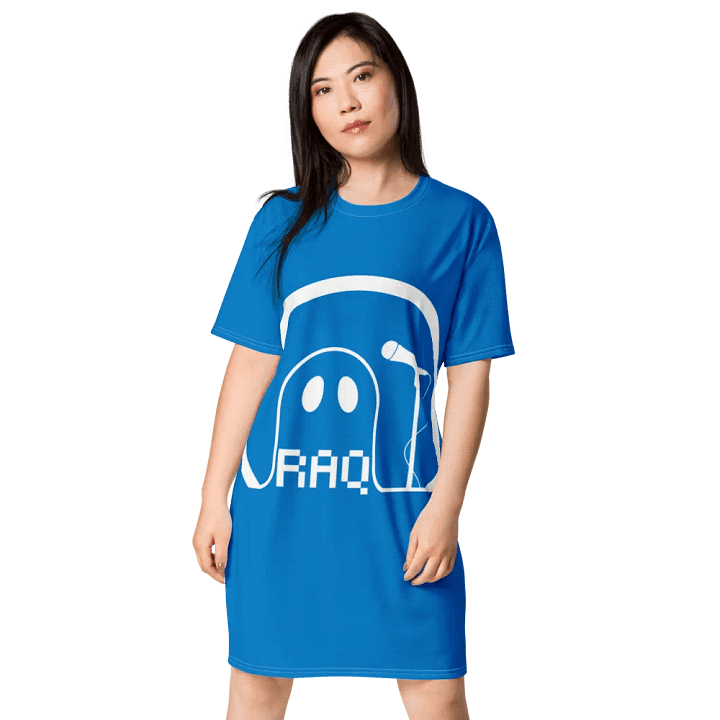 Raq Logo T-shirt Dress (royal blue) product image (1)