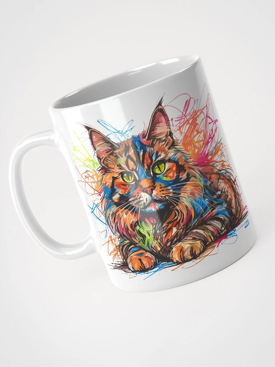 Graffiti Scribbles Cat 9 , Mug product image (6)