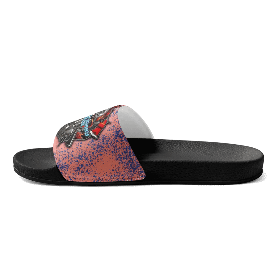 Brave Firefighter Emblem Women's Slides product image (6)
