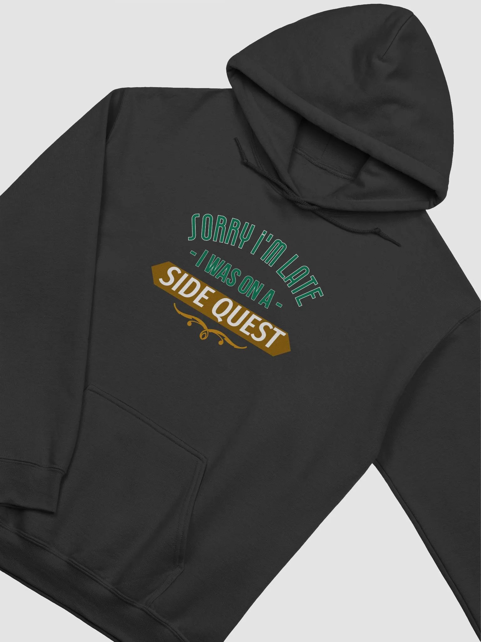 Funny Gamer Hoodie - Sorry I’m Late, I Was On A Side Quest product image (5)