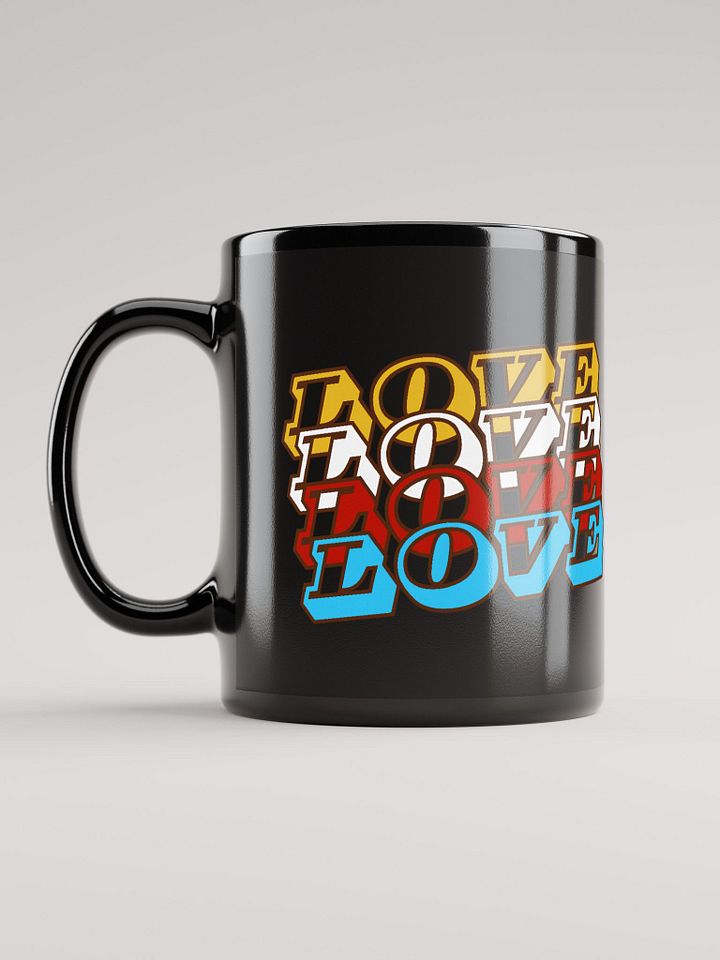 A YELLOW HEART / BLACK MUG product image (2)