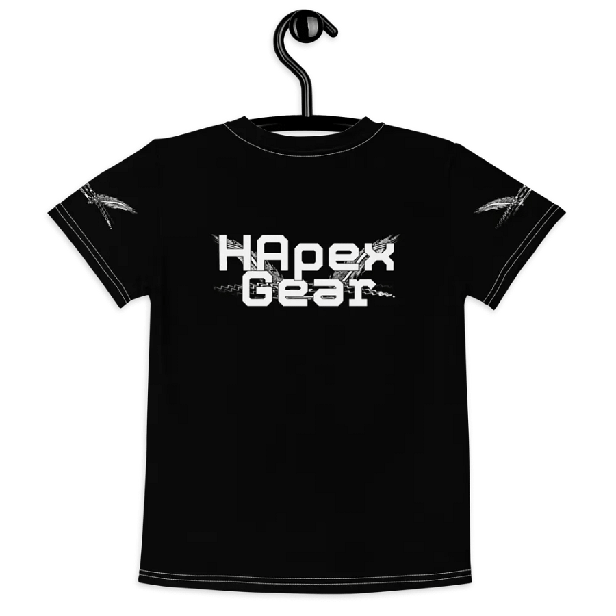 White HApex Gear White Logo Cancer Awareness Orange Ribbon. Black Kids Crew Neck T-Shirt product image (7)