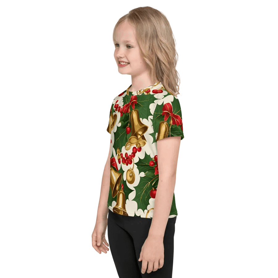 Festive Bells and Berries Kids T-Shirt product image (4)