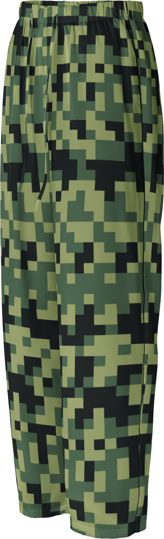 Military Green Camouflage Pixels Camo Pattern Women's Pajama Pants product image (1)