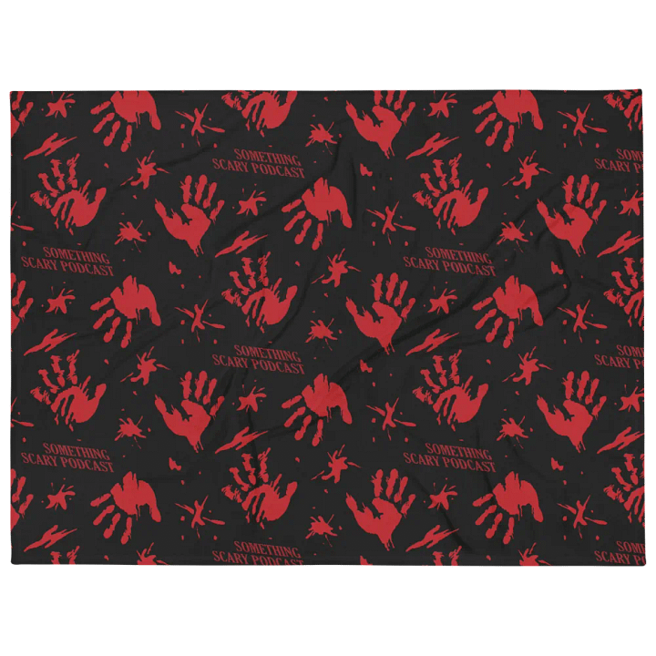 Something Scary Throw Blanket - red-on-black product image (2)