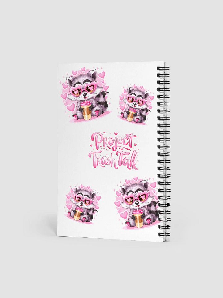 Trash Talk Raccoon Spiral Notebook product image (2)