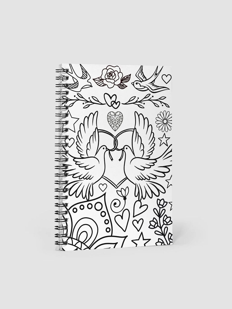 Lovebirds Illustration Spiral Notebook product image (1)