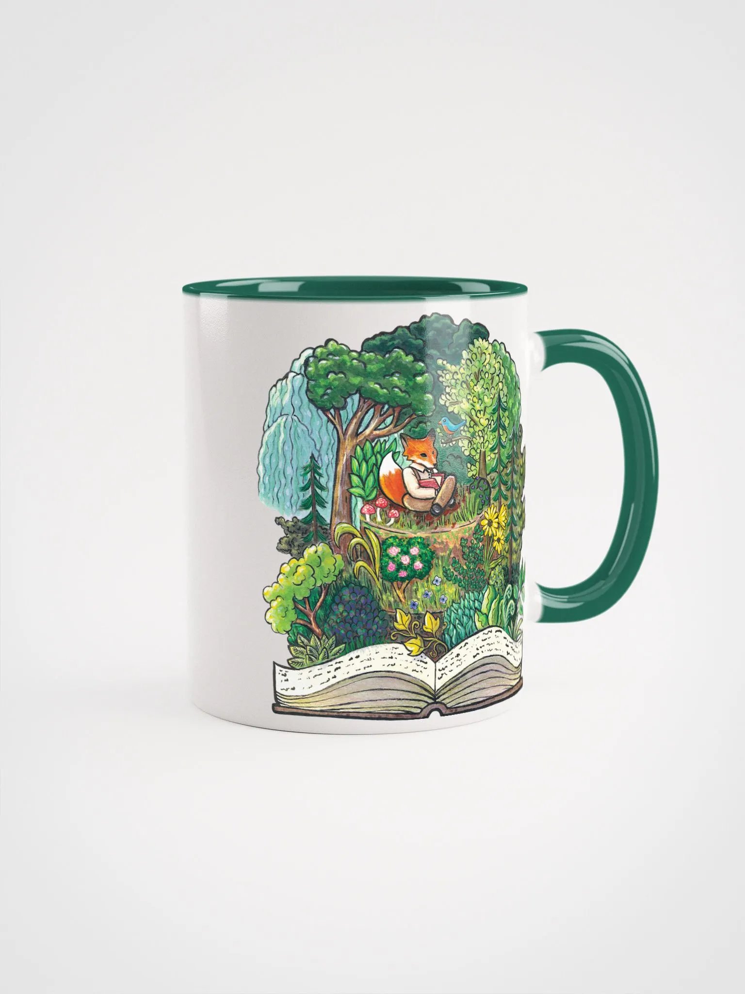 Fantasy Forest Fox Cake - Mug with Inside Color product image (2)