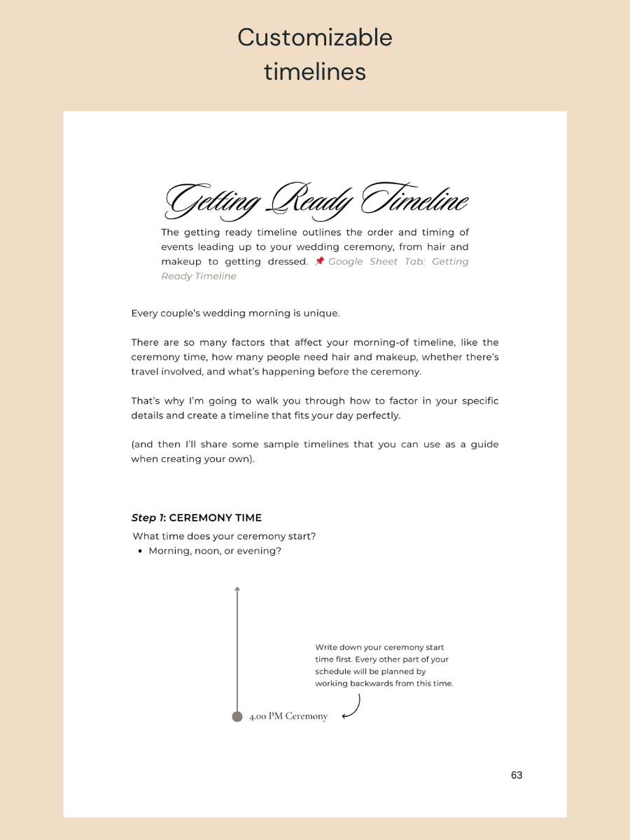 The Christian Wedding Guide (Digital PDF) & Google Sheet Planner product image (6)