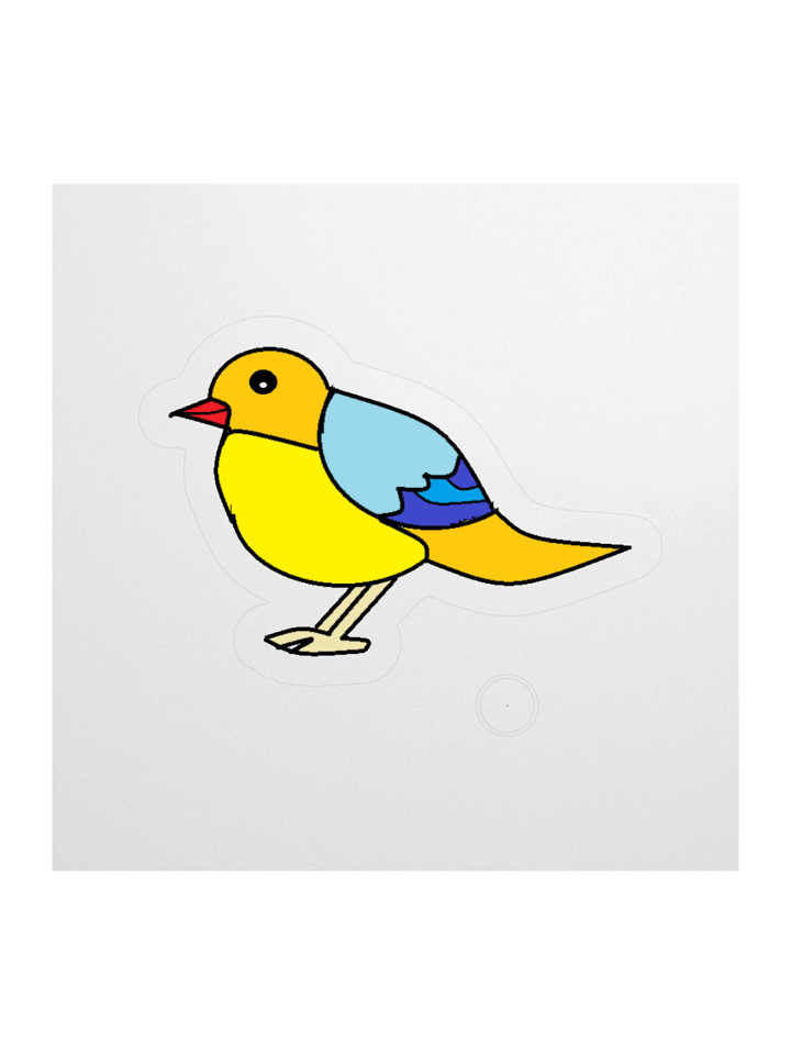 Whimsical Bird Kiss Cut Stickers product image (1)