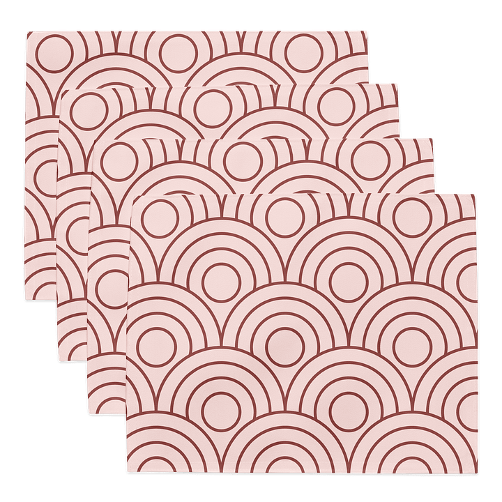 Scalloped Symmetry Placemat Set (Set of 4) product image (1)