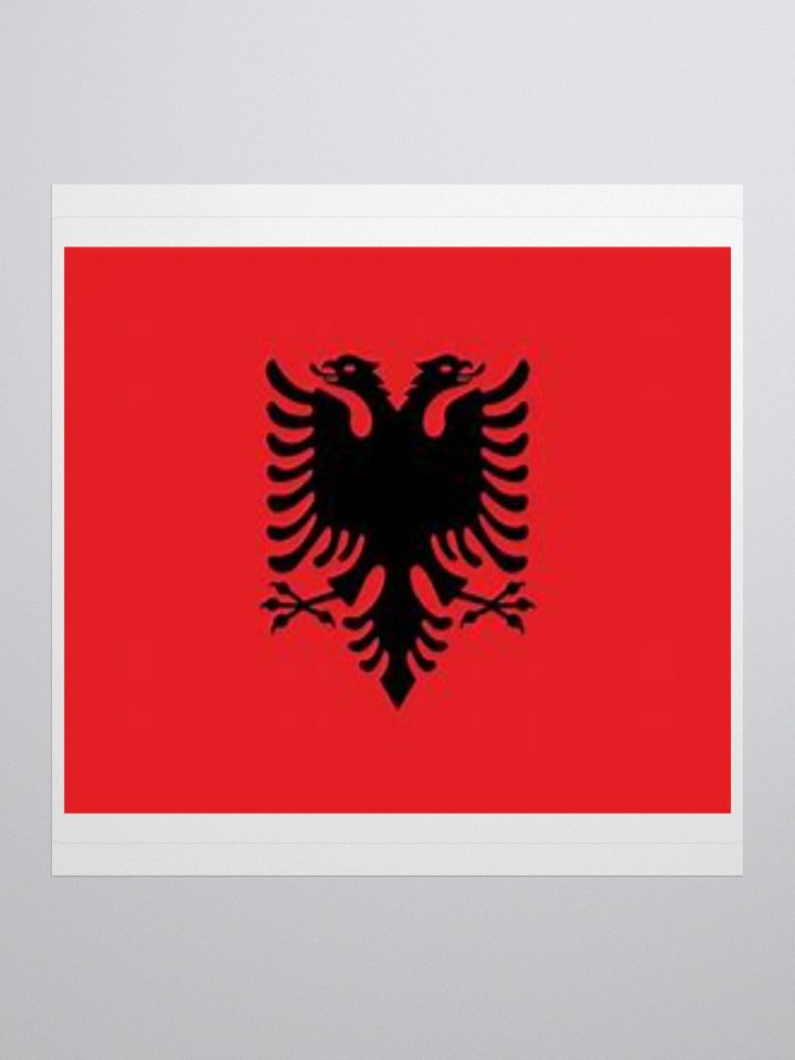 Exclusive Albania Flag Kiss-Cut Stickers - High-Quality Vinyl, Multiple Sizes product image (2)