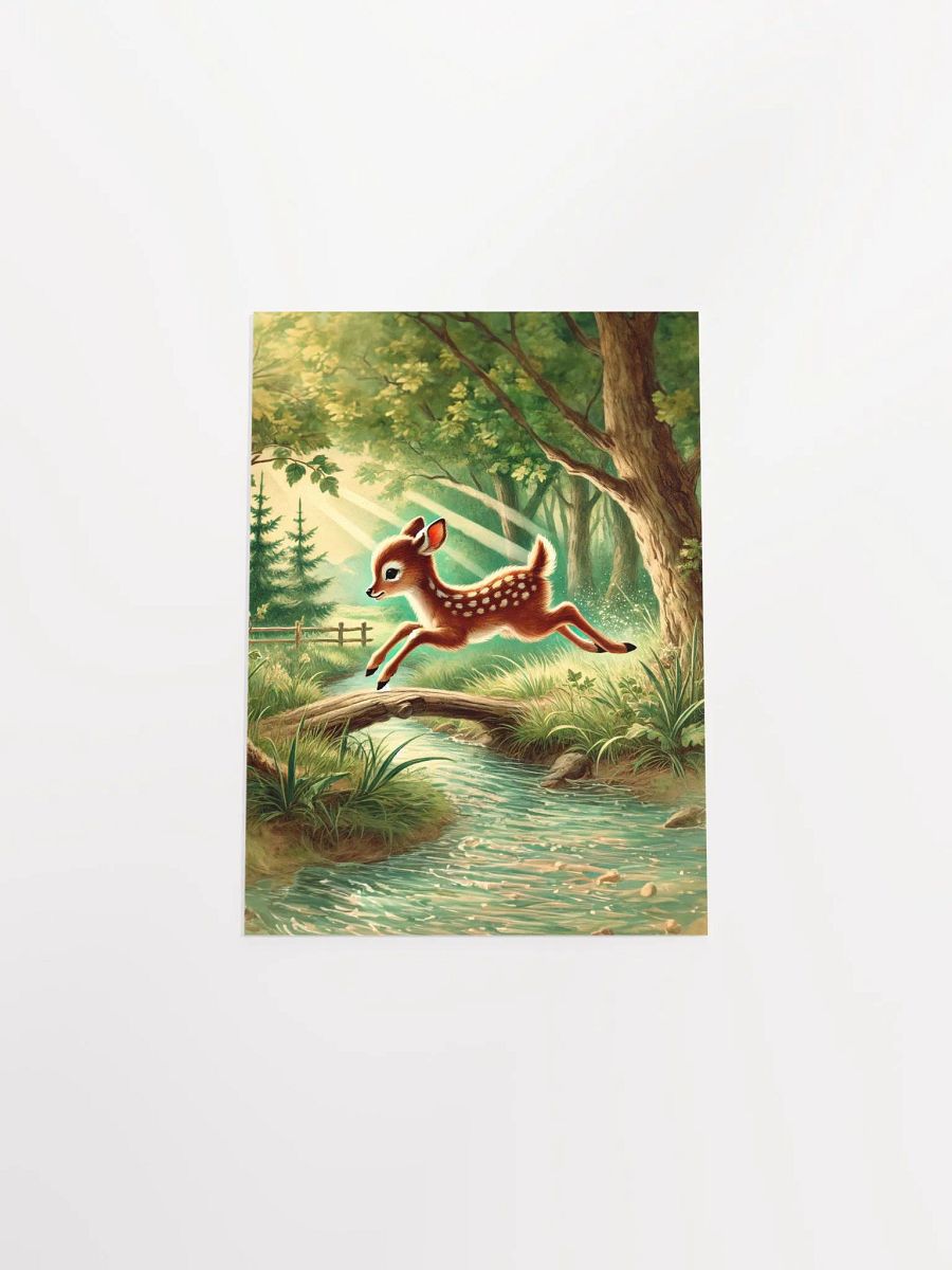 Adorable Deer in Forest Premium Prints and Posters product image (30)